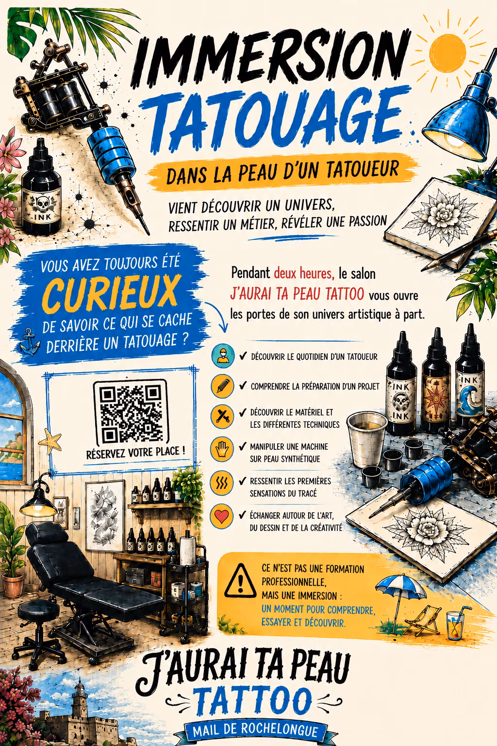 Affiche Immersion Tatouage : dans la peau d'un tatoueur