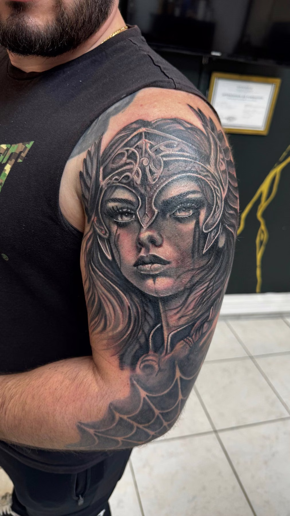 Tatouage réalisme Valkyrie